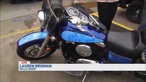 Electroluminescent "light up" paint motorcycle by TD Customs