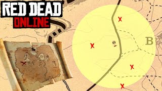 Mapas del tesoro Bard's Crossing y Blackbone's Forest en Red Dead Online:  cómo resolverlos