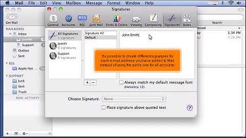 How to create and manage signatures in Apple Mac Mail