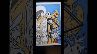 Satisfying Coloring Page - Nightmare Before Christmas