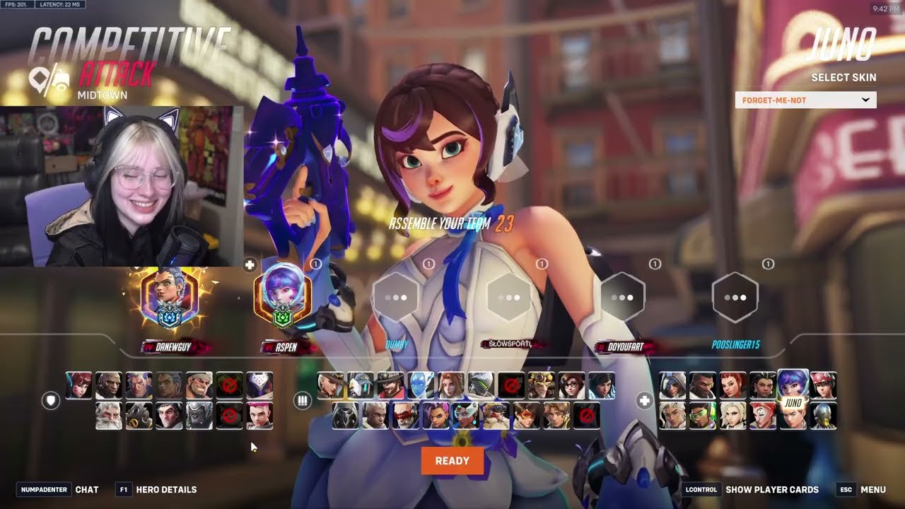 19K Heals! JUNO MAIN! Aspen Juno Overwatch 2 Gameplay Season 18 Top 500