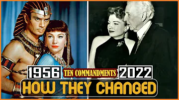 THE TEN COMMANDMENTS 1956 Cast THEN AND NOW 2022 How They Changed