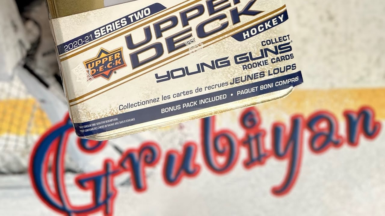 Бокс-брейк. 1 Tin Box 2020-21 Series 2 - Upper Deck Hockey. Рандом#3