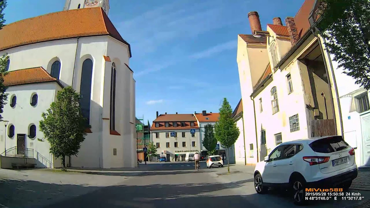 D: Kreisstadt Pfaffenhofen a.d.Ilm. Landkreis Pfaffenhofen a.d.Ilm. Kleine Stadtrundfahrt. Mai 2015