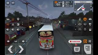 Bus simulator Upin Ipin Bus Oleng Mania Tujuan Solo | Game Bus Simulator Indonesia  screenshot 4