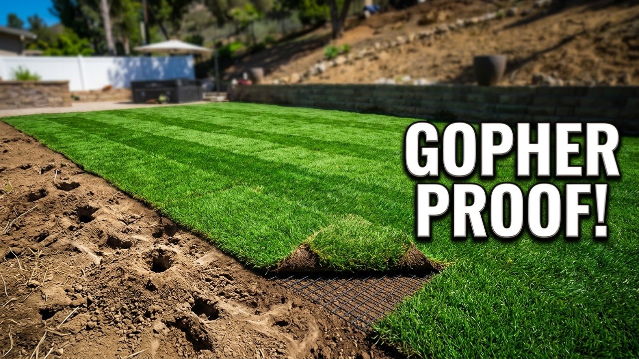 How to stop gophers from ripping up your lawn - YouTube