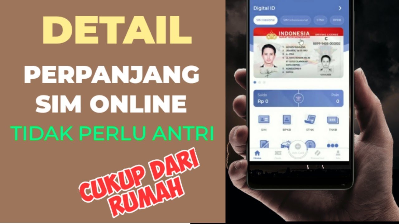 Cara perpanjang SIM secara Online terbaru | SINAR APLIKASI PERPANJANG