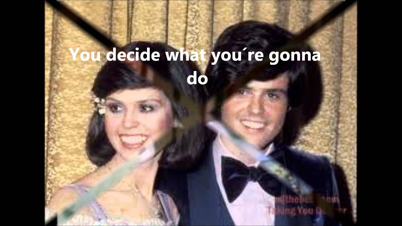 I´m leaving it all up to you Osmonds lyrics I´m leaving it all up to you Osmonds lyrics