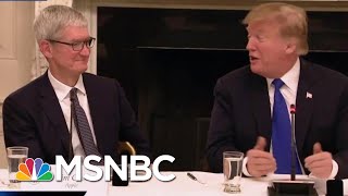 President Donald Trump Calls Apple Ceo Tim Cook Tim Apple Mtp Daily Msnbc