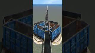 Extreme Massive Train Drift Through Circle Railroad 💥😳 BeamNG.Drive Train simulator 3D #shorts