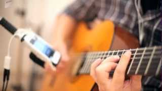 Vignette de la vidéo "Amy Winehouse - I heard love is blind guitar cover instrumental - gravando com microfone iphone"