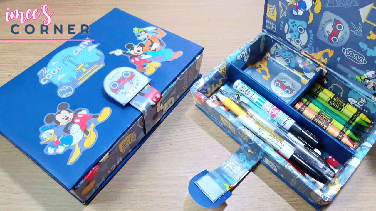 DIY Pencil Case Organizer || Pencil Case School Supplies - Back to ...