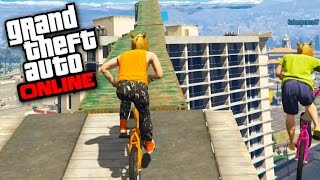 %98 PRO BİSİKLET BMX PARKURU !  GTA 5 Online (FurkanYamanHD,Sesegel,Umidi)