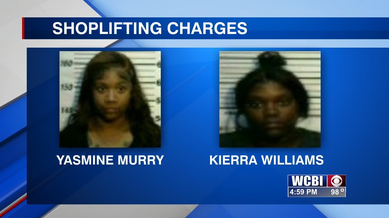 Two women arrested for felony shoplifting in Amory - YouTube