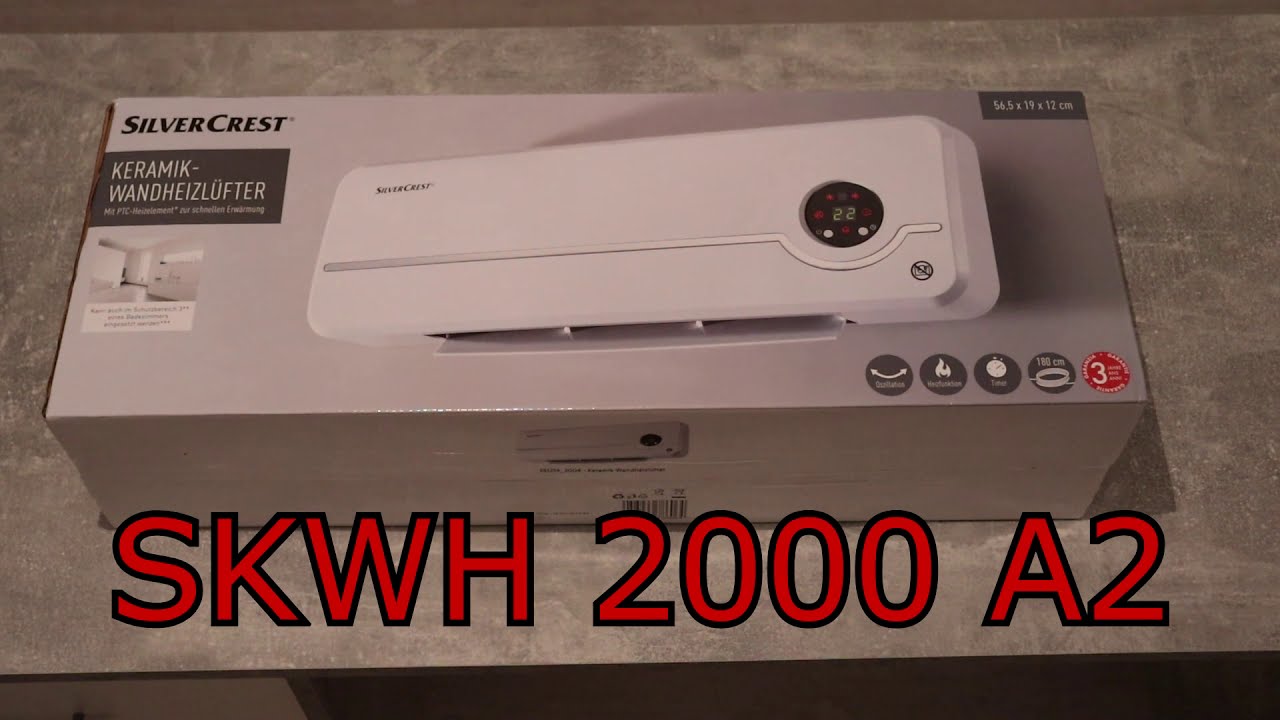 Silvercrest Keramik Heizlüfter SKWH 2000 A2 - Ausgepackt und Angetestet -  YouTube