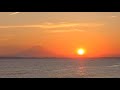 穏やかな夕陽ライブ🤗#夕陽 #砂浜