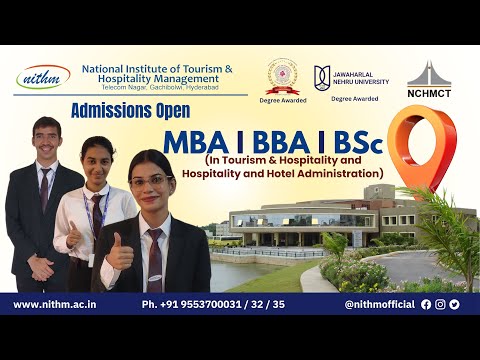 Admissions Open at NITHM, Hyderabad - video from NITHM
