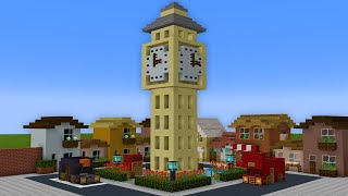 How To Make a Clock Tower | How To Build A City In Minecraft