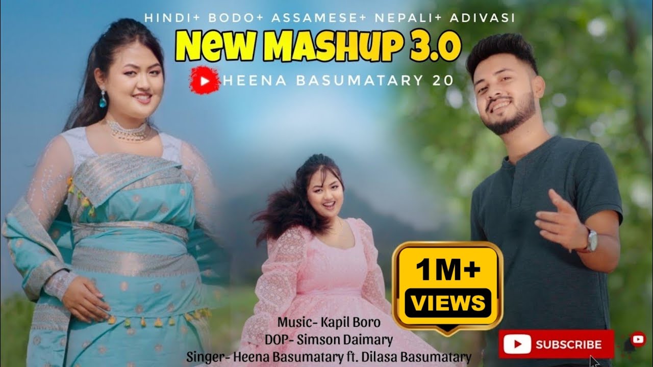 Hindi+Bodo+Assamese+Nepali+Adivasi Cover Mashup Songs 2024 by Heena Basumatary ft. Dilasa Basumatary