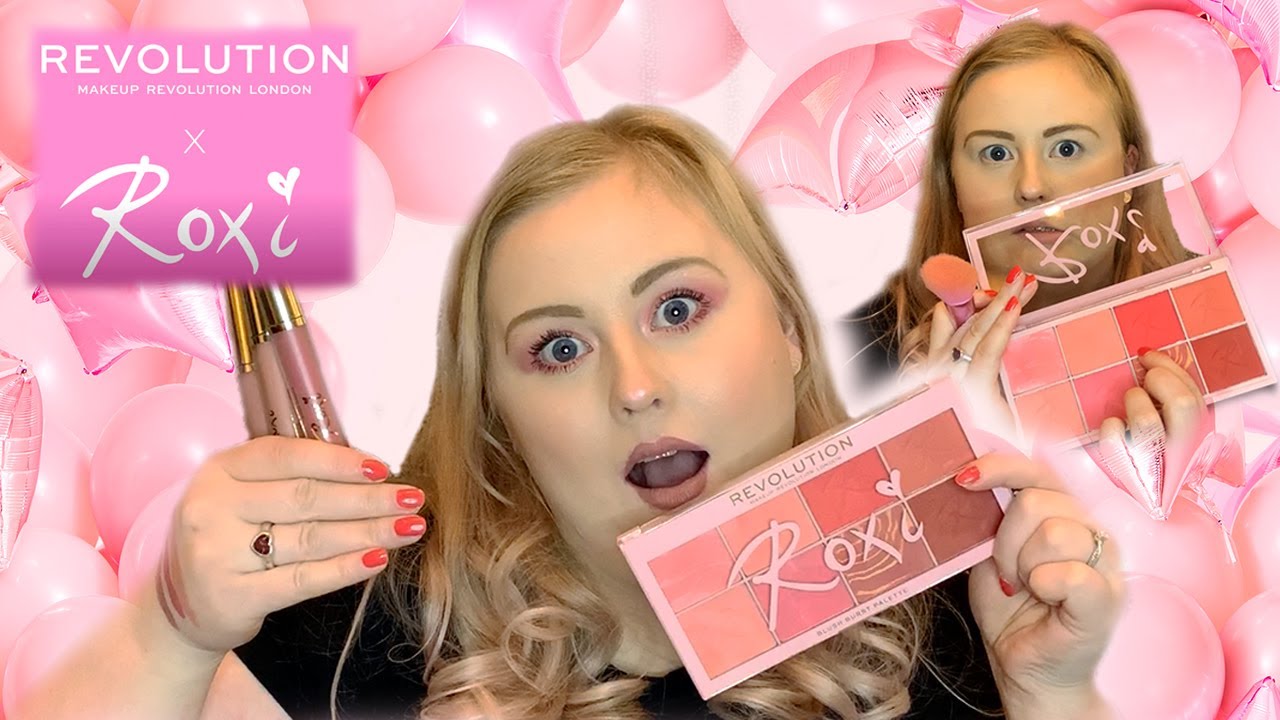 TESTING NEW ROXI X REVOLUTION 2! BLUSH BURST PALETTE REVIEW, SWATCHES