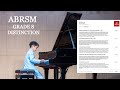 Abrsm grade 8 piano 2023 performance exam 141 distinction anso  9 years old