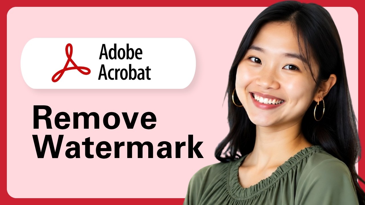 How To Remove A Watermark From A PDF Using Adobe Acrobat Pro DC - YouTube