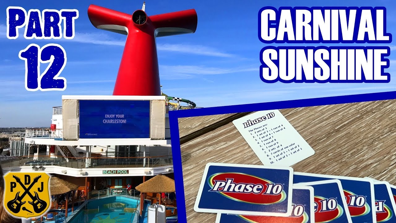 Carnival Sunshine Cruise Vlog 2019 #12 - Sea Day, Cuban Bites, Galley, Serenity, Cards - ParoDeeJay