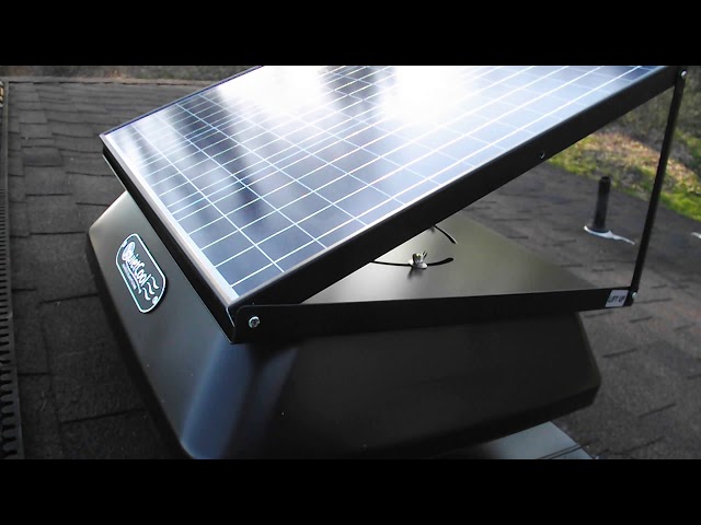 Quiet Cool Solar Attic Fan. AFR SLR - 40 - YouTube