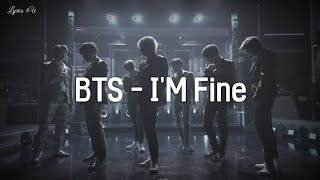 BTS - I'M Fine [Sub Indo Lyrics]