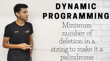 28 Minimum number of deletion in a string to make it a palindrome