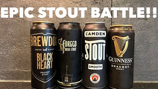 Guinness Draught Vs Camden Stout Vs Brewdog Black Heart Vs Forged Irish Stout