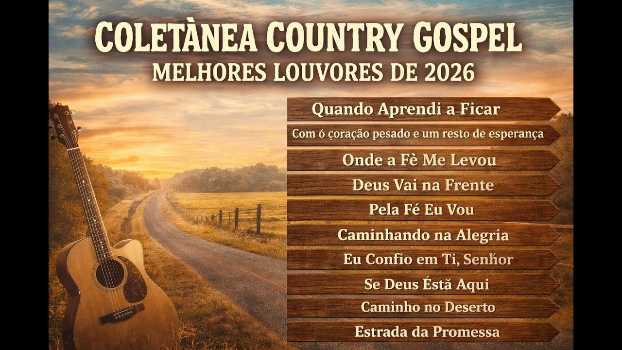 COUNTRY GOSPEL 2026 | COLETÂNEA DE LOUVORES PARA OUVIR SEM PARAR 2026
