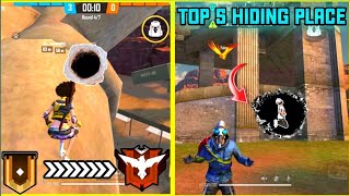 Top 5 hiding place || clash squad Kalahari map || இது தெரிஞ்சா போதும் நீங்க easy ya heroic போகலாம்