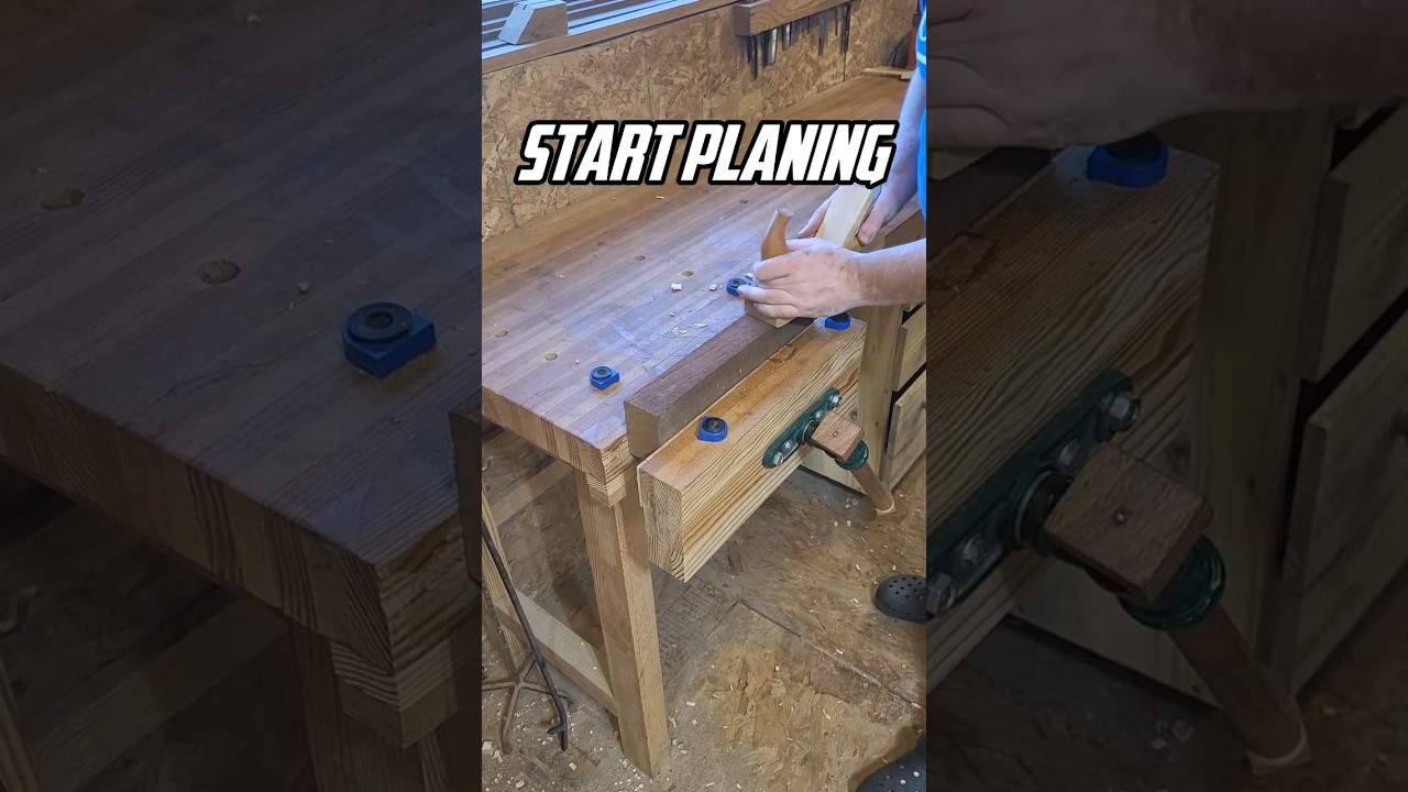 planing some sapele wood 