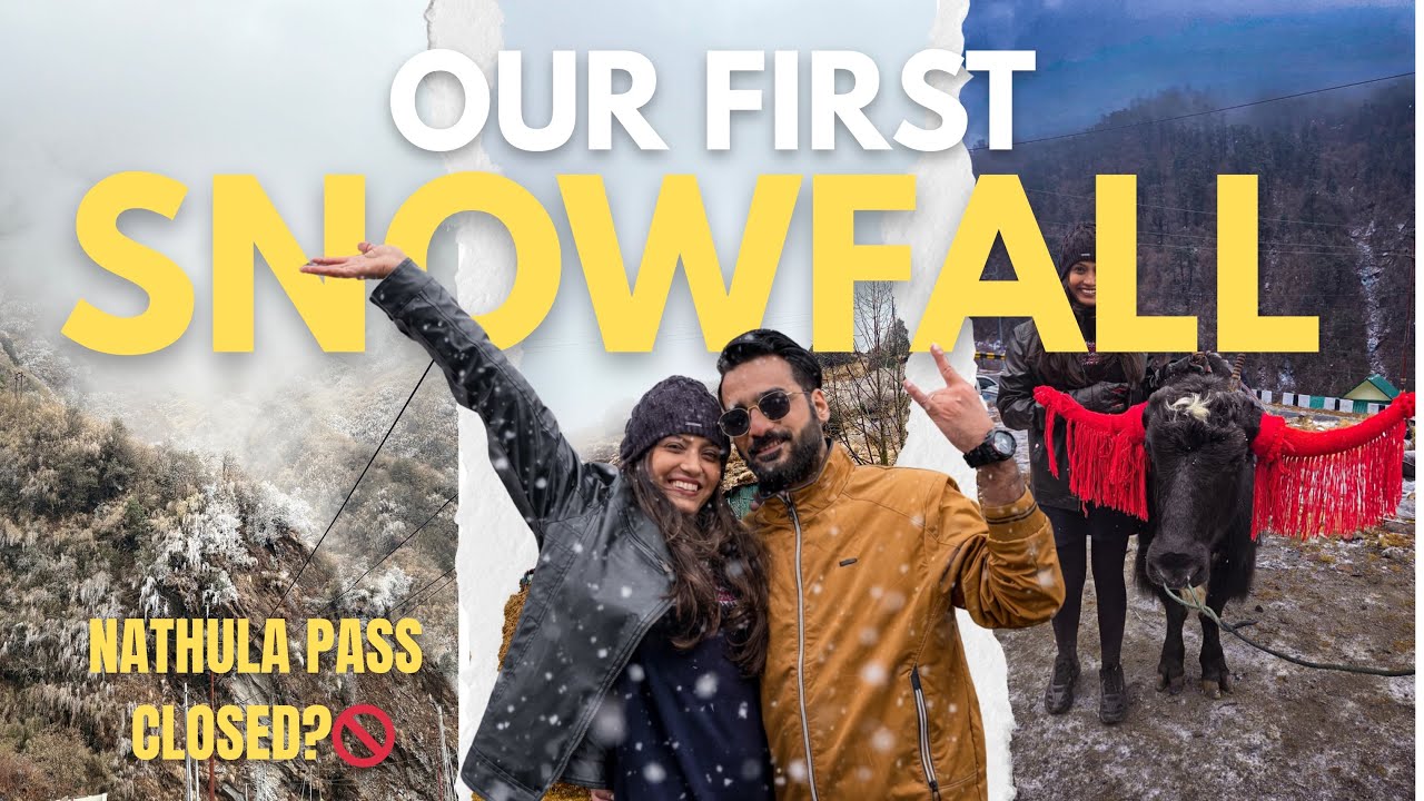 We Witnessed Our First Snowfall ❄️ Nathula Pass & Changu Lake Closed? | Sikkim Vlog @masalajourneys 