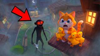 I Built A SKYBASE To SAVE The DUCKLINGS From The STALKER! (I Am Cat) screenshot 4