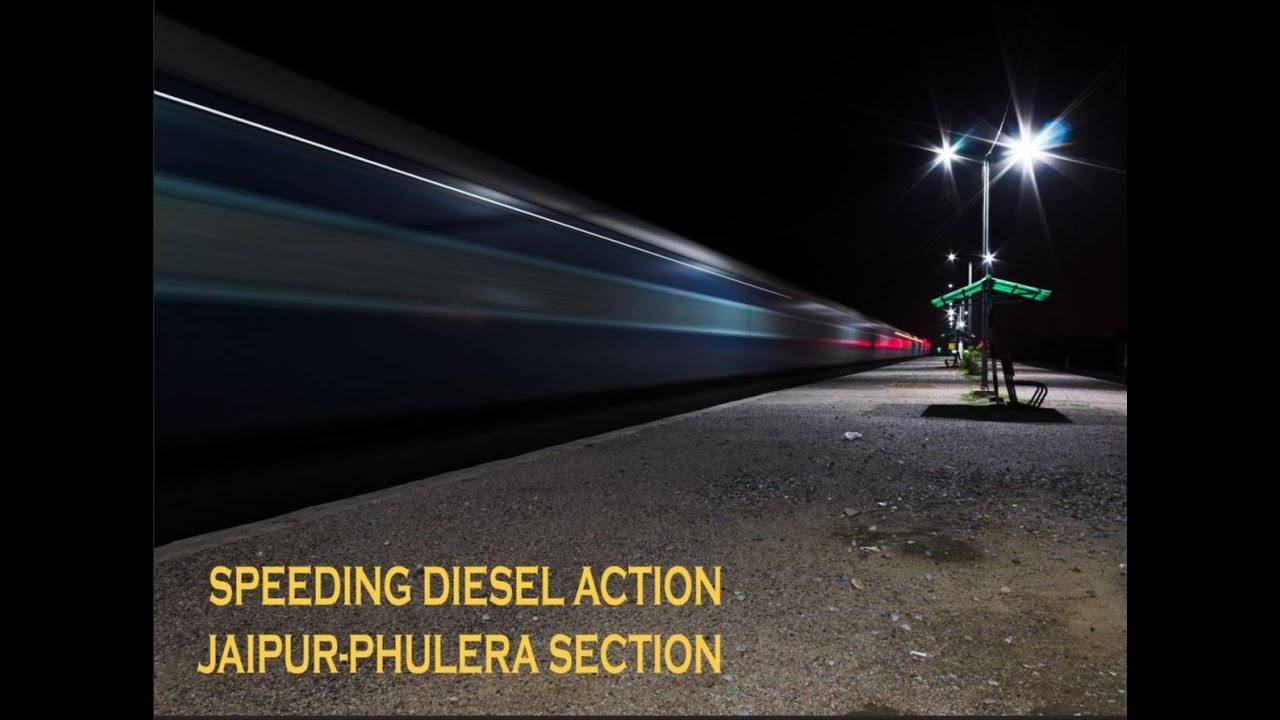 Night Railfannning!! Speeding Diesel Action on Jaipur-Phulera Section! Indian Railways!!
