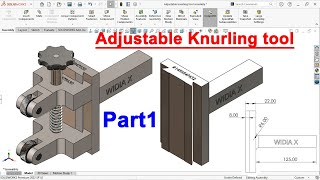 Design of adjustable knurling tool | Part 1 Main slide | Solidworks tutorial in Hindi screenshot 2