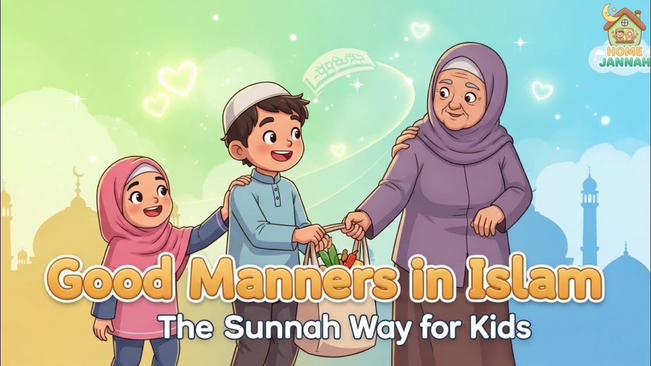 Good Manners in Islam | Ep 10 The Sunnah Way for Kids | Home Jannah Stories”
