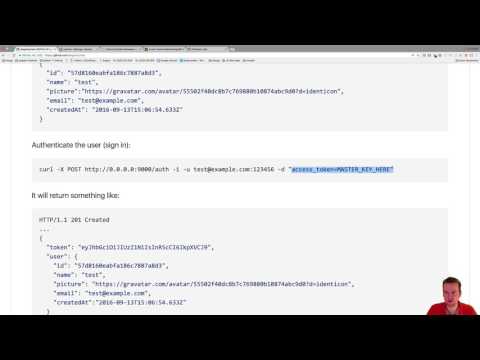 Testing authentication to the RestApi with our new user