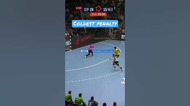 Coldest penalty I have ever seen before #handball