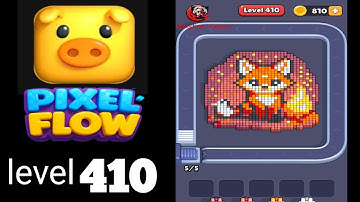 Pixelflow level 410 very hard level Guide Walkthrough Solution