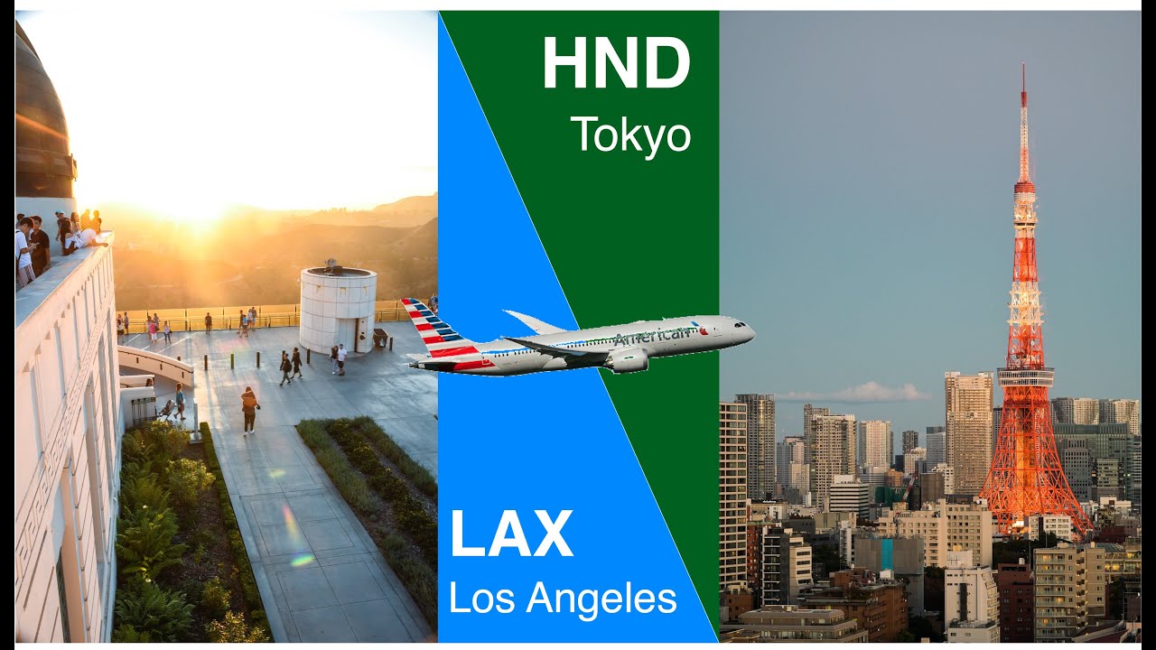 Los Angeles (LAX) to Tokyo Haneda (HND) in 120 seconds | 4K FLIGHT TIME