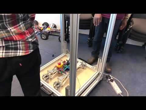 Video thumbnail showing the completed competition rover suspension test