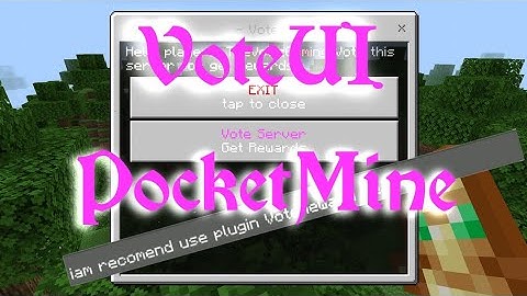 VoteRewardUI | PocketMine Plugin | Minecraft PE/BE 1.10.0 - 1.14.0 [Free Download]