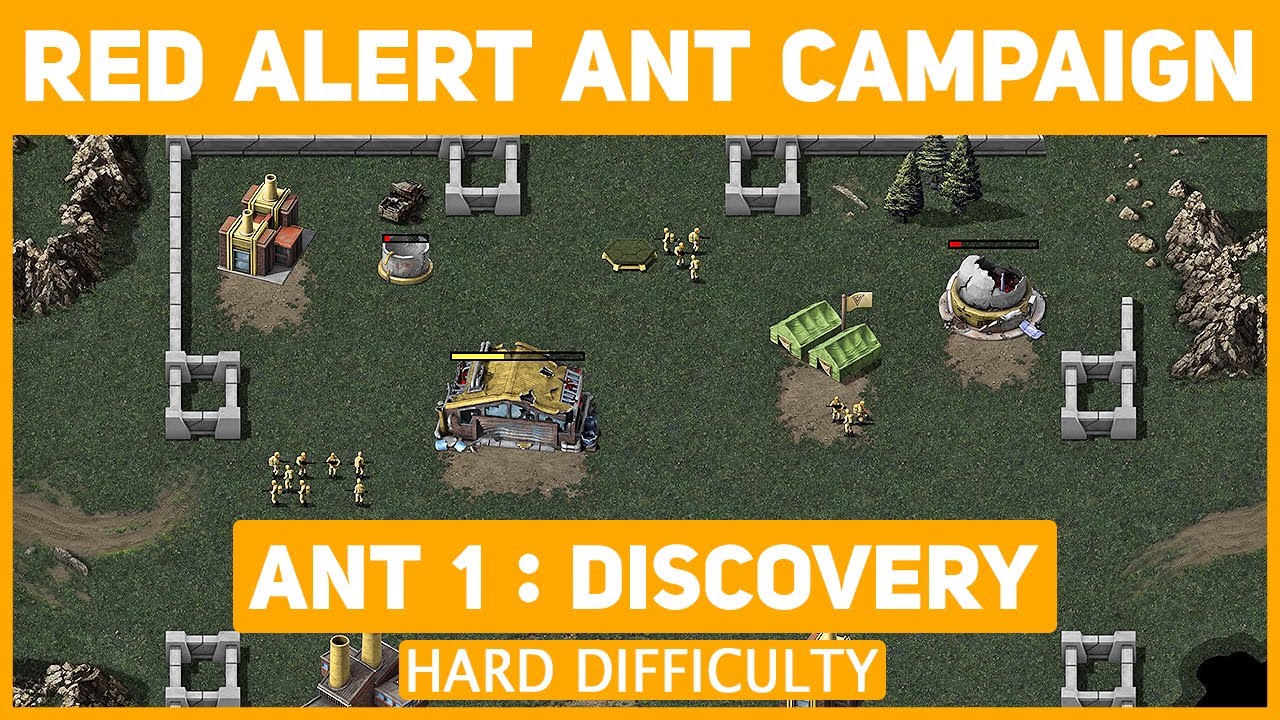 Red Alert Remastered 4K - Ant Campaign - Mission 1: Discovery - Hard Difficulty