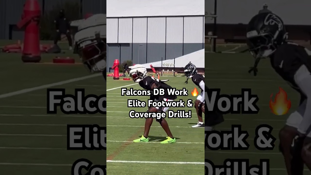 Atlanta Falcons DB Drills 🔒 Elite Footwork & Coverage Techniques | 