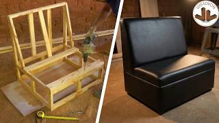 "COMO HACER SOFA BAUL" MULTIUSOS TAPIZADO PASO A PASO -  Ahorra Espacio En Tu Hogar Tapizado En Casa