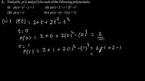 CBSE Class-9 Maths NCERT solution - Polynomial - Exercise 2.2 - Problem 2