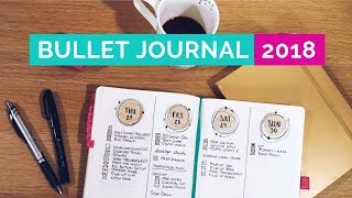 bullet journal 2018 flipthrough